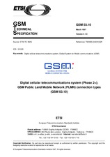 Standard ETSI GTS GSM 03.10-V5.1.0 31.3.1997 preview