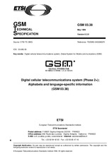 Standard ETSI GTS GSM 03.38-V5.2.0 30.5.1996 preview