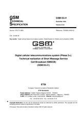 Standard ETSI GTS GSM 03.41-V5.0.0 15.2.1996 preview