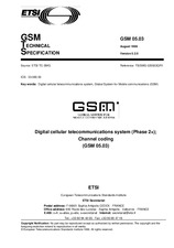 Standard ETSI GTS GSM 05.03-V5.2.0 30.8.1996 preview