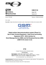 Standard ETSI GTS GSM 07.05-V5.3.0 30.8.1997 preview