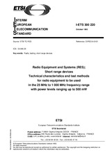 Standard ETSI I-ETS 300220-ed.1 8.10.1993 preview