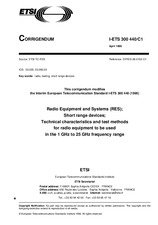 Standard ETSI I-ETS 300440-ed.1/Cor.1 30.4.1996 preview