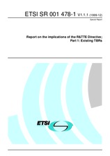 Standard ETSI SR 001478-1-V1.1.1 15.12.1999 preview