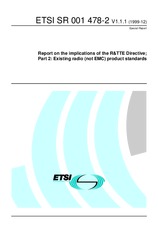 Standard ETSI SR 001478-2-V1.1.1 15.12.1999 preview