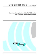 Preview ETSI SR 001478-3-V1.1.1 15.12.1999