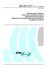 Standard ETSI SR 001677-V1.1.1 15.6.1999 preview