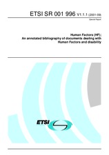 Standard ETSI SR 001996-V1.1.1 7.9.2001 preview