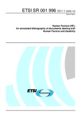 Standard ETSI SR 001996-V3.1.1 12.12.2005 preview