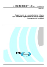 Preview ETSI SR 002180-V1.1.1 17.12.2003