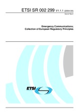 Preview ETSI SR 002299-V1.1.1 15.4.2004