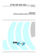 Preview ETSI SR 002452-V1.1.1 6.1.2006