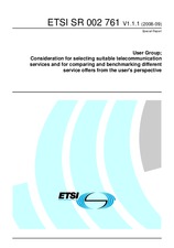 Standard ETSI SR 002761-V1.1.1 24.9.2008 preview