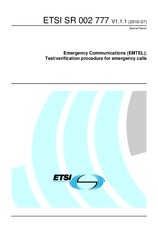 Standard ETSI SR 002777-V1.1.1 2.7.2010 preview