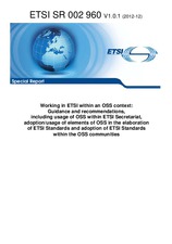 Preview ETSI SR 002960-V1.0.1 5.12.2012