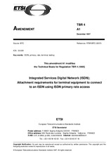 Standard ETSI TBR 004-ed.1/Amd.1 31.12.1997 preview