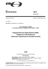 Standard ETSI TBR 008-ed.1/Cor.2 27.2.2001 preview