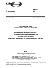 Standard ETSI TBR 014-ed.1/Amd.1 15.1.1996 preview