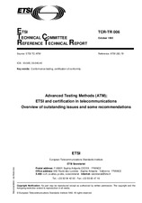 Standard ETSI TCRTR 006-ed.1 1.10.1992 preview