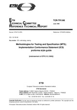 Standard ETSI TCRTR 048-ed.1 15.6.1996 preview