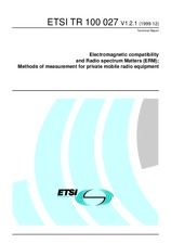 Standard ETSI TR 100027-V1.2.1 24.12.1999 preview