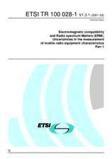 Standard ETSI TR 100028-1-V1.3.1 30.3.2001 preview