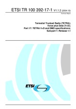 Standard ETSI TR 100392-17-1-V1.1.2 22.10.2004 preview