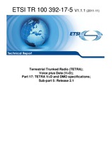 Standard ETSI TR 100392-17-5-V1.1.1 21.11.2011 preview