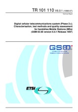 WITHDRAWN ETSI TR 101110-V5.0.0 30.11.1997 preview