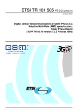 WITHDRAWN ETSI TR 101505-V7.0.0 28.4.2000 preview