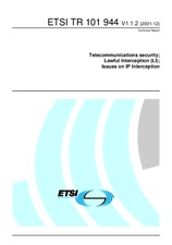 WITHDRAWN ETSI TR 101944-V1.1.2 20.12.2001 preview
