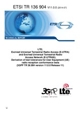 Standard ETSI TR 136904-V11.0.0 18.7.2014 preview