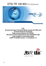 Standard ETSI TR 136904-V11.3.0 15.4.2015 preview