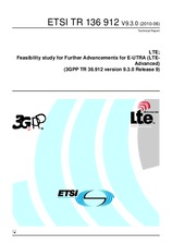 Standard ETSI TR 136912-V9.3.0 23.6.2010 preview