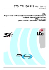 Standard ETSI TR 136913-V8.0.1 15.4.2009 preview