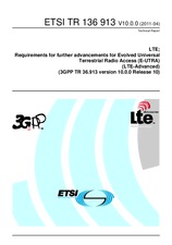 Standard ETSI TR 136913-V10.0.0 27.4.2011 preview
