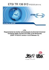 Standard ETSI TR 136913-V12.0.0 14.10.2014 preview