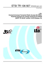Standard ETSI TR 136927-V10.0.0 11.7.2011 preview
