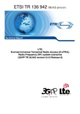 Standard ETSI TR 136942-V8.4.0 30.7.2012 preview