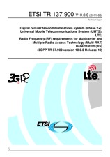 Standard ETSI TR 137900-V10.0.0 27.5.2011 preview