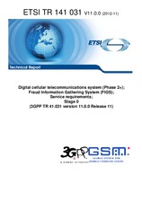Standard ETSI TR 141031-V11.0.0 13.11.2012 preview