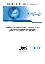 Standard ETSI TR 141033-V11.0.0 13.11.2012 preview