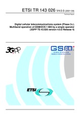 Standard ETSI TR 143026-V4.0.0 25.6.2001 preview