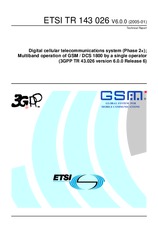 Standard ETSI TR 143026-V6.0.0 31.1.2005 preview