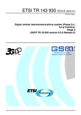 Standard ETSI TR 143930-V5.0.0 31.7.2002 preview