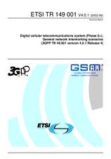WITHDRAWN ETSI TR 149001-V4.0.0 25.6.2001 preview