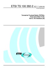 Standard ETSI TS 100392-2-V2.1.1 29.9.2000 preview