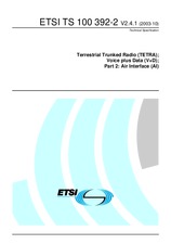 Standard ETSI TS 100392-2-V2.4.1 14.10.2003 preview