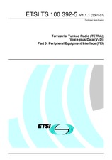 Standard ETSI TS 100392-5-V1.1.1 3.7.2001 preview