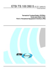 Standard ETSI TS 100392-5-V1.2.1 16.7.2003 preview